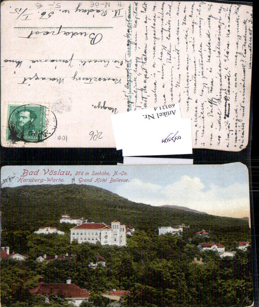 693314 Vöslau Harzberg Warte Grand Hotel Bellevue 