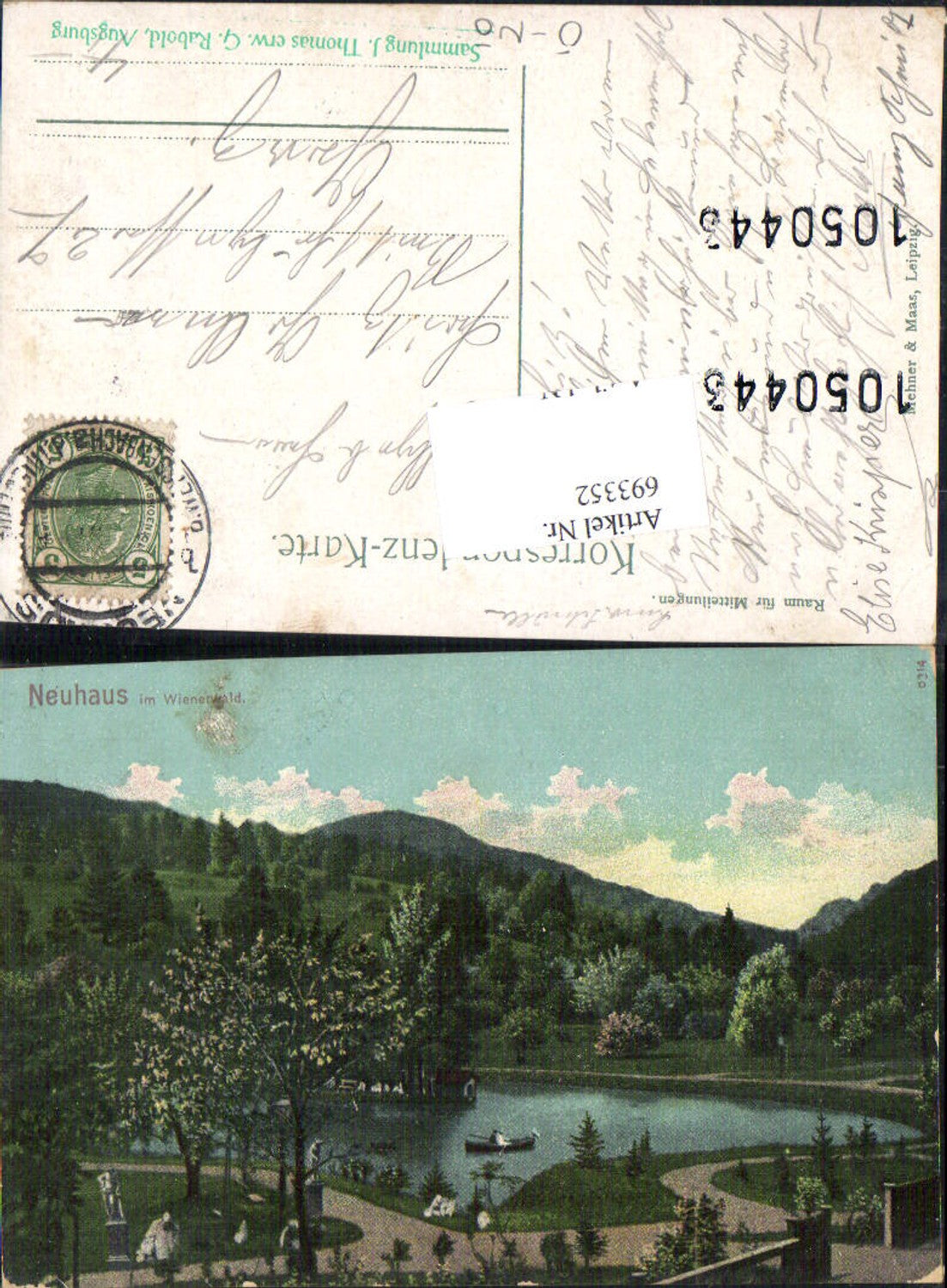 693352 Neuhaus im Wienerwald Weissenbach an der Triesting Stp. Collection J. Thomas Sachrang 