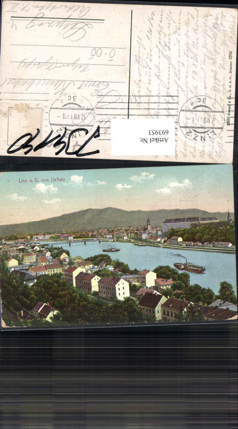 693953 Linz an der Donau v. Urfahr pub Stengel &amp; Co. 3703