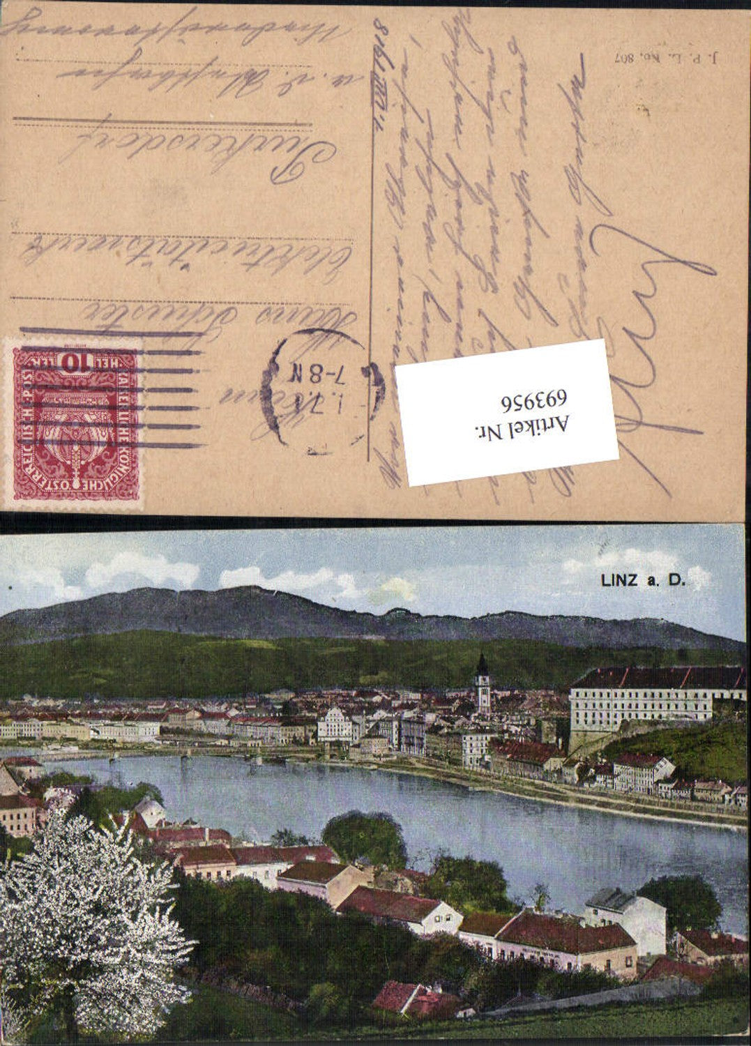 693956 Linz on the Danube, Purkersdorf, 1918