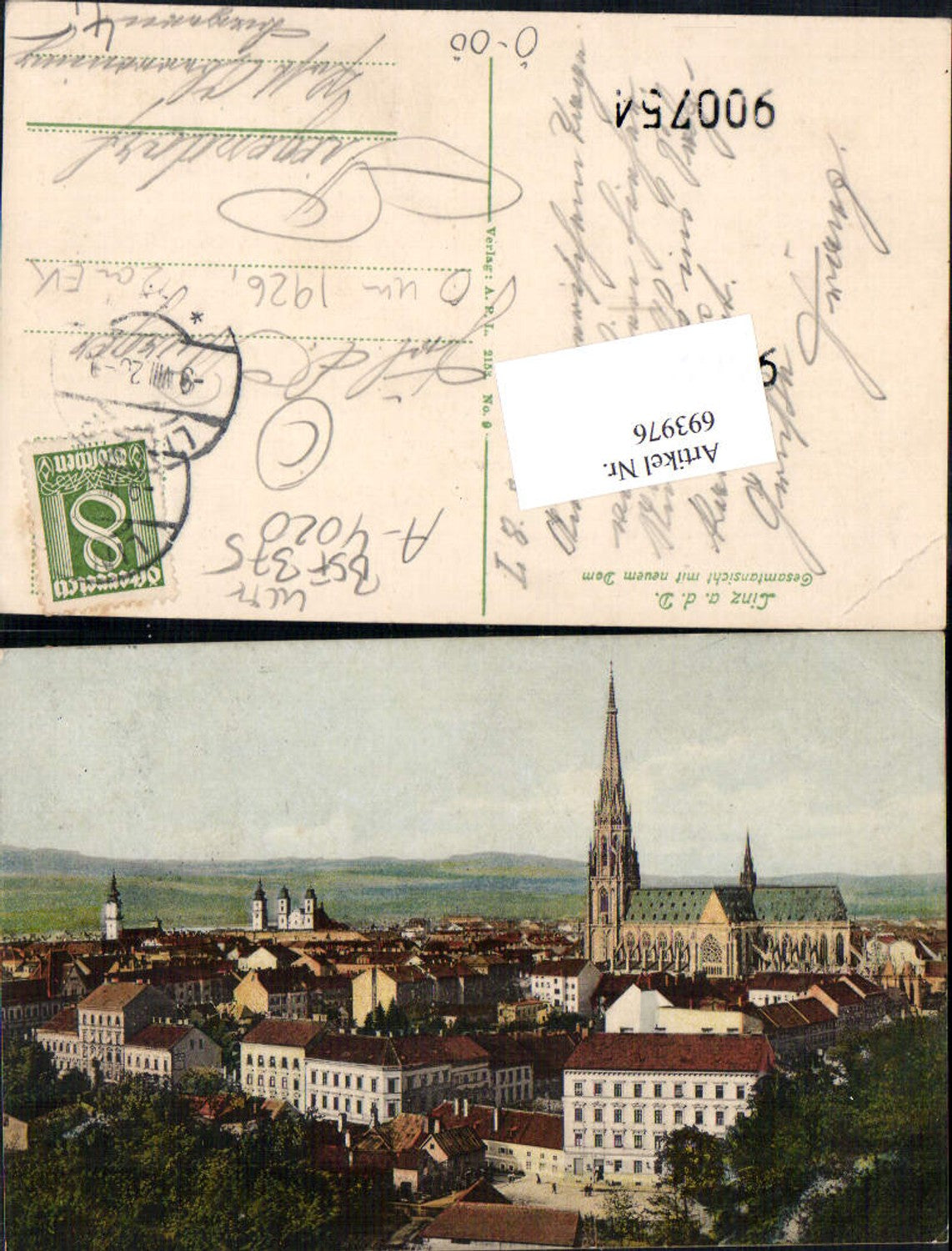 693976 Linz on the Danube Cathedral, Piegendorf, Oberroning
