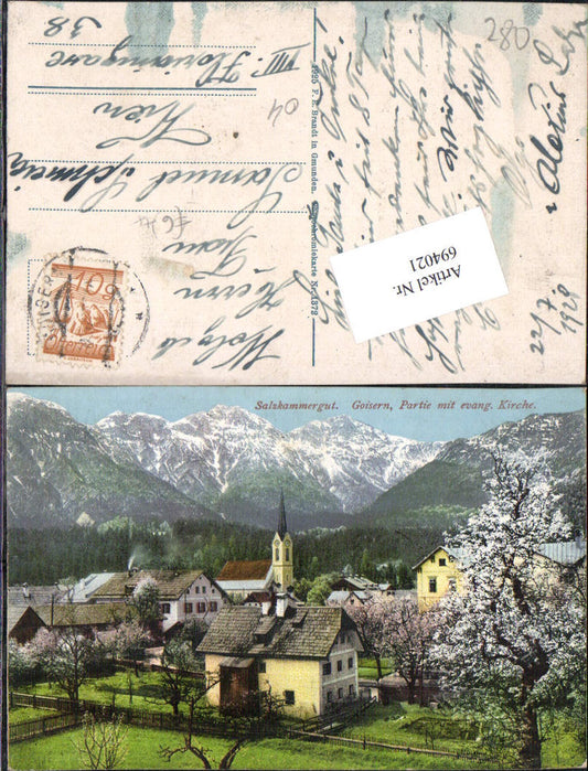 694021 Goisern, part of the Protestant church, Brandt, 1372