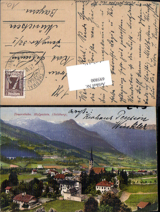 695800 Tauernbahn Hofgastein pub Purger & Co. 12818