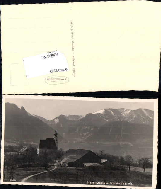 697573 Photo postcard Steinbach am Attersee
