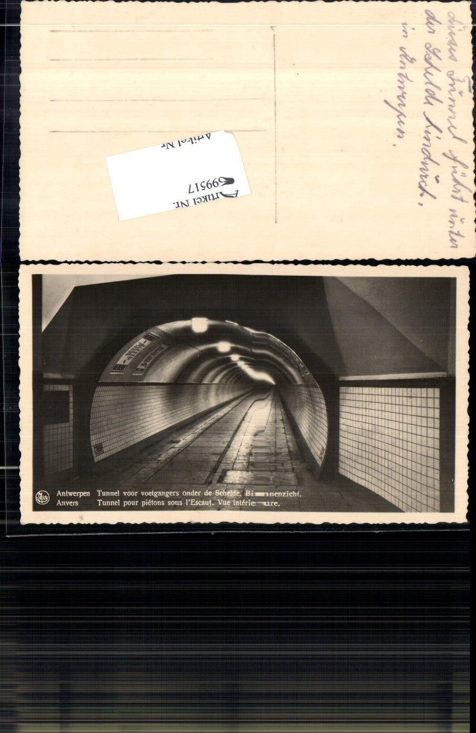699517 Belgium Antwerp Anvers Tunnel Scheldt