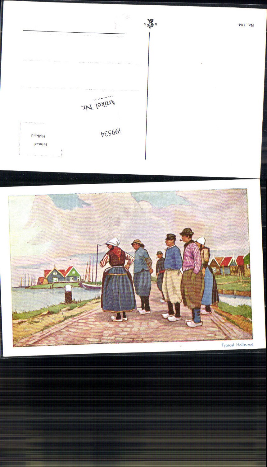 699534 Künstler AK Typen Type Holland Niederlande