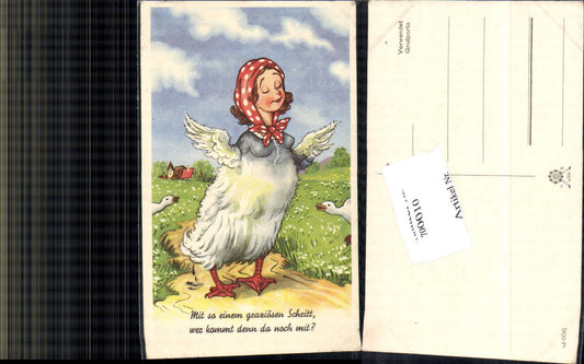 700010 Scherzkarte Humor Scherz Frauenfeindlich Frau Gans
