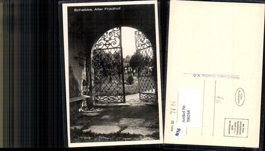 700268 seltene Foto-AK Scheibbs Alter Friedhof Gitter pub Photo Schwarz