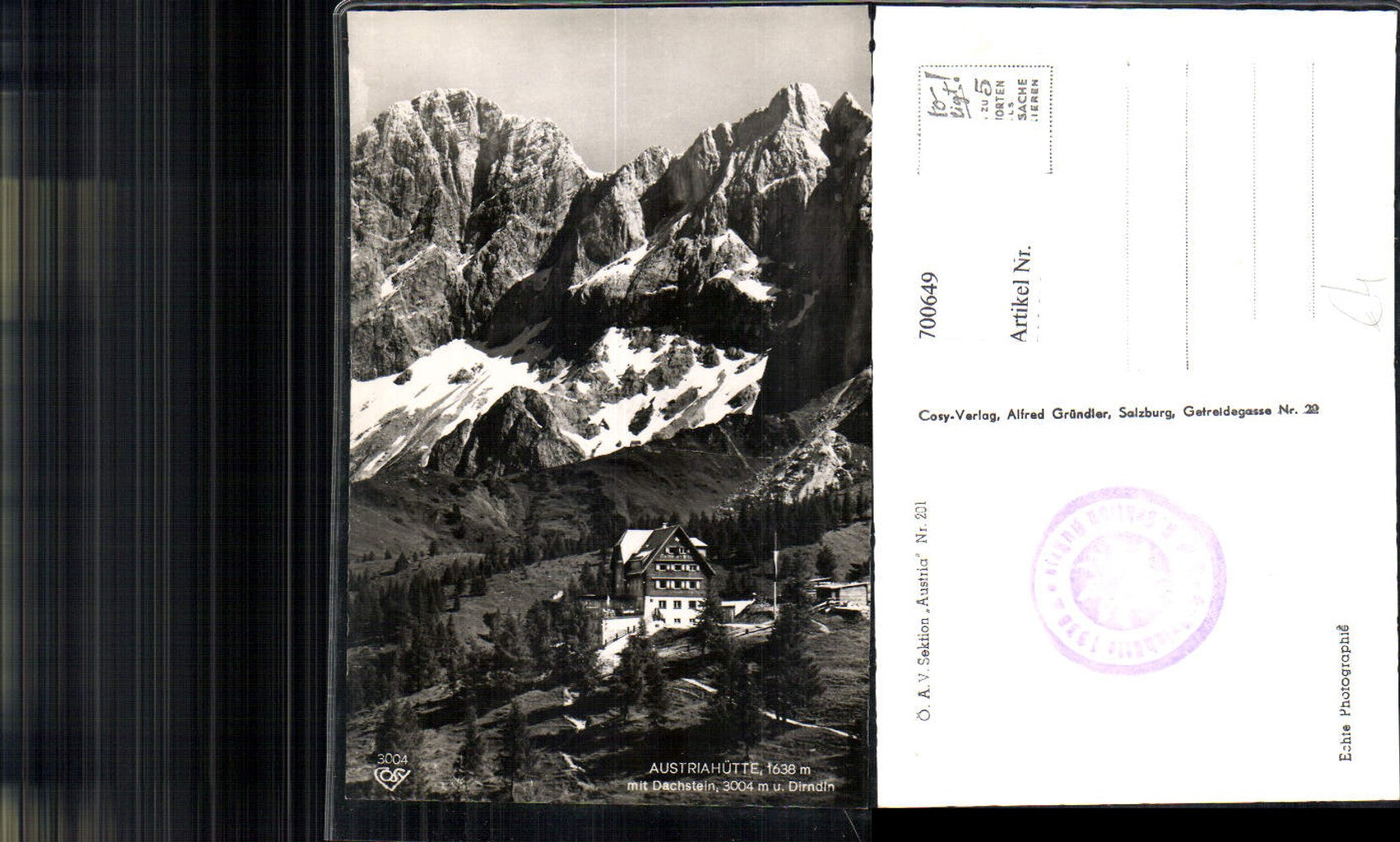 Alte Ansichtskarte – Old Postcard