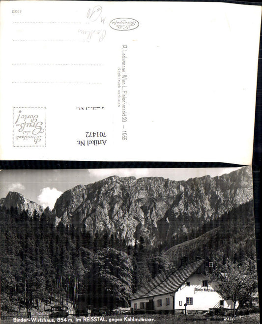 701472 Binder Wirtshaus Reisstal b. Nasswald Bus Postbus Autobus
