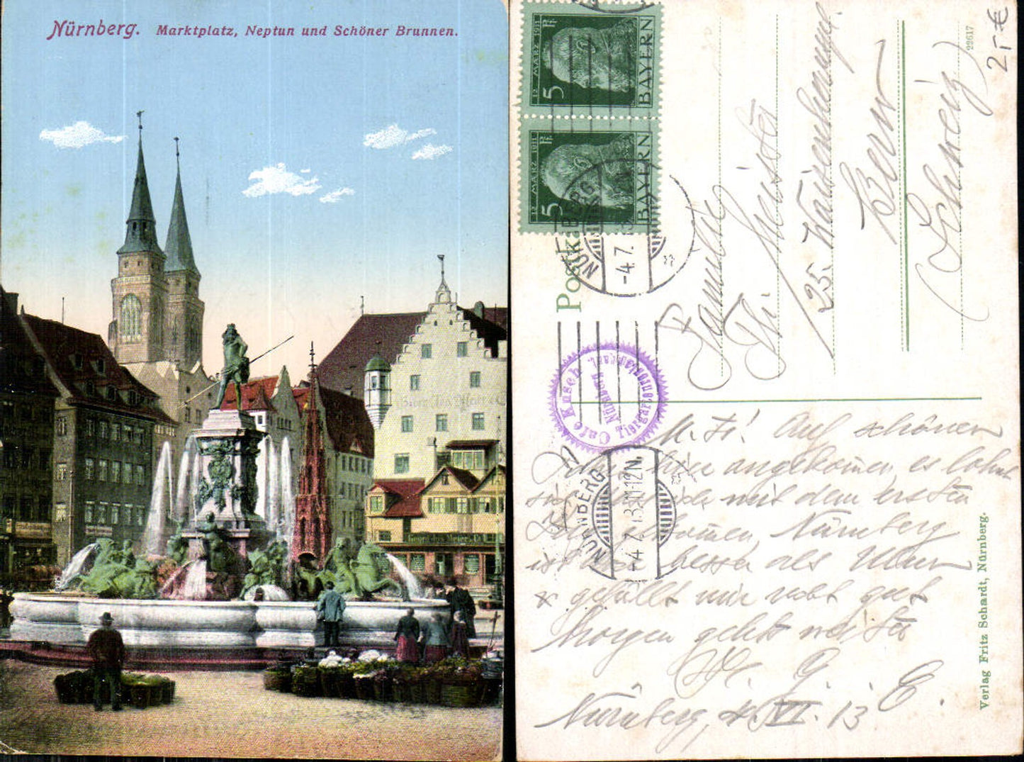702365 Nürnberg Marktplatz Schöner Brunnen
