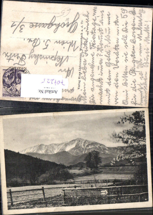 704225 Schneeberg from Jagasitz Weissenbach ad Triesting Furth 