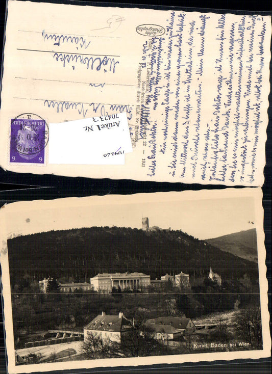 704233 Baden near Vienna Helenental Rauhenstein gel Möllbrücke 