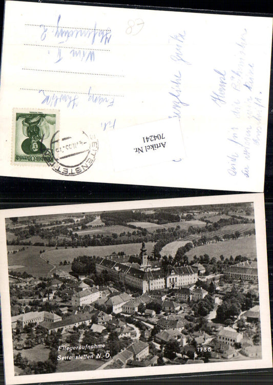 704241 Aerial photograph of Seitenstetten, circa 1950, district of Amstetten 