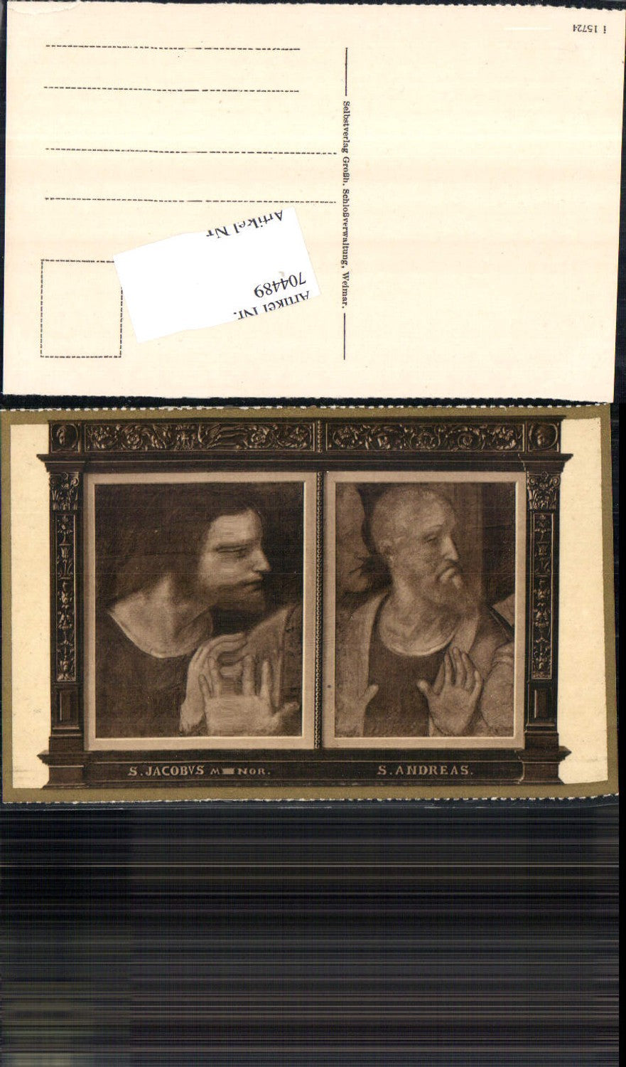 704489 Künstler AK Jacobus Jakob Hl. Andreas