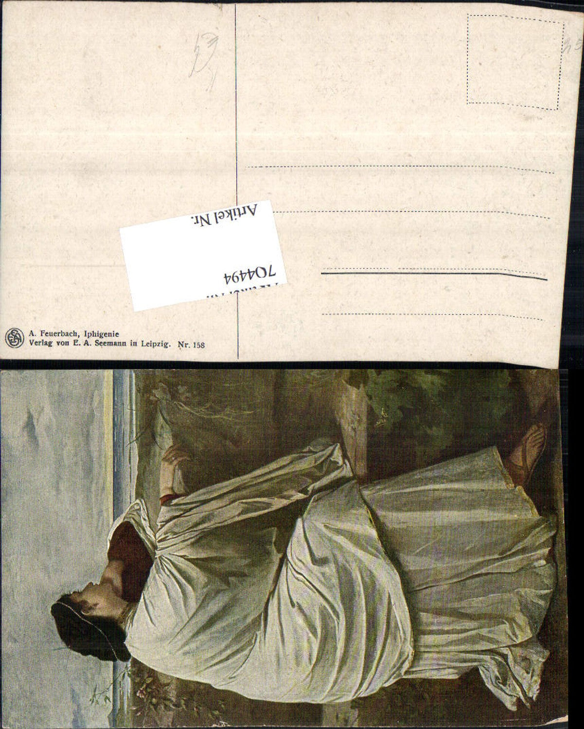 704494 Künstler AK Anselm Feuerbach Iphigenie