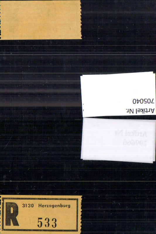 705040 Registration slip, Reko slip, R-slip, Herzogenburg