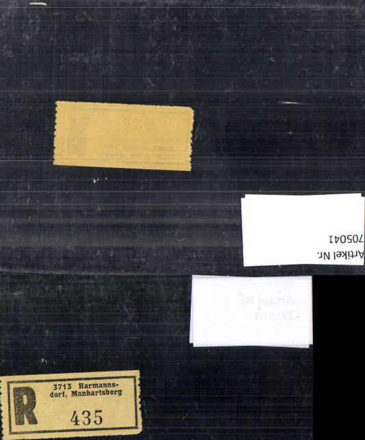 705041 Registration slip Reko slip R-slip Harmannsdorf Manhartsberg
