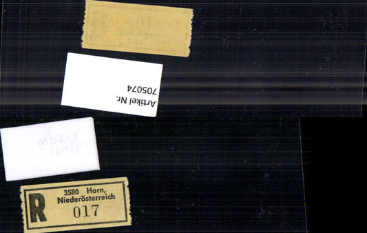 705074 Registration slip, Reko slip, R slip, Horn, Lower Austria