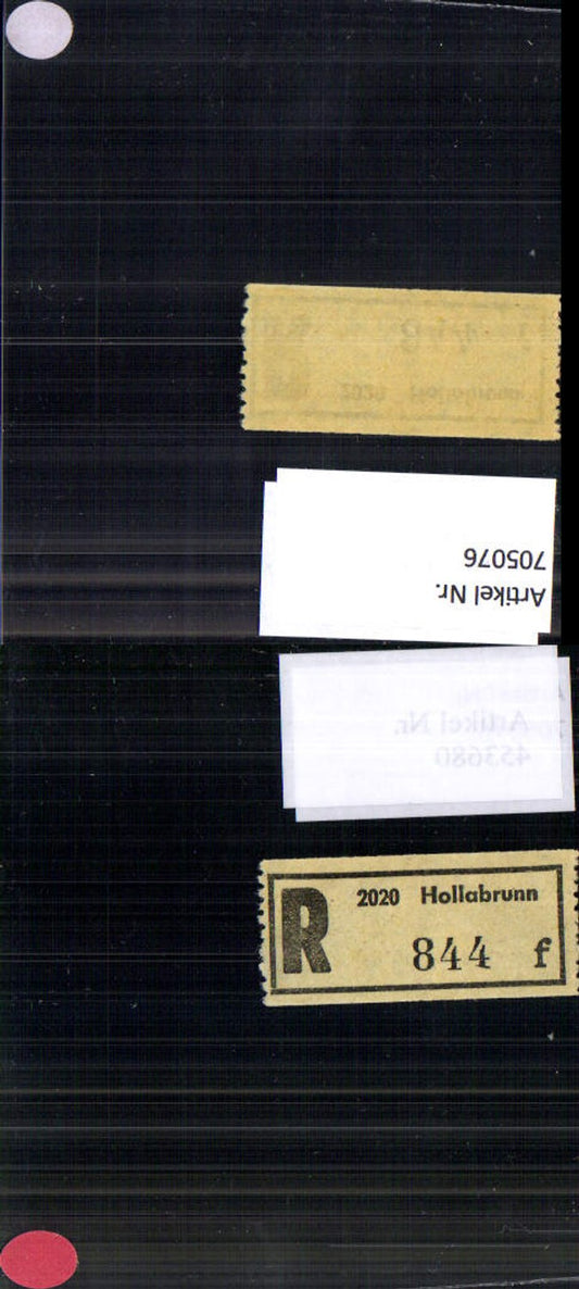 705076 Registration slip Reko slip R-slip Hollabrunn