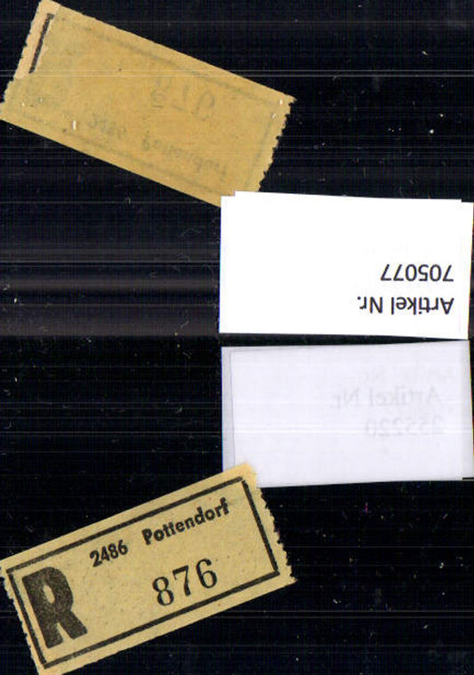 705077 Registration slip Reko slip R-slip Pottendorf