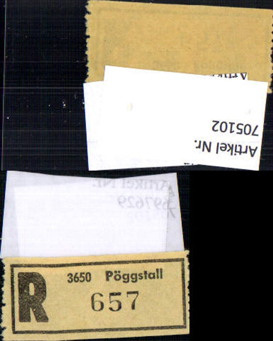 705102 Registration slip Reko slip R-slip Pöggstall
