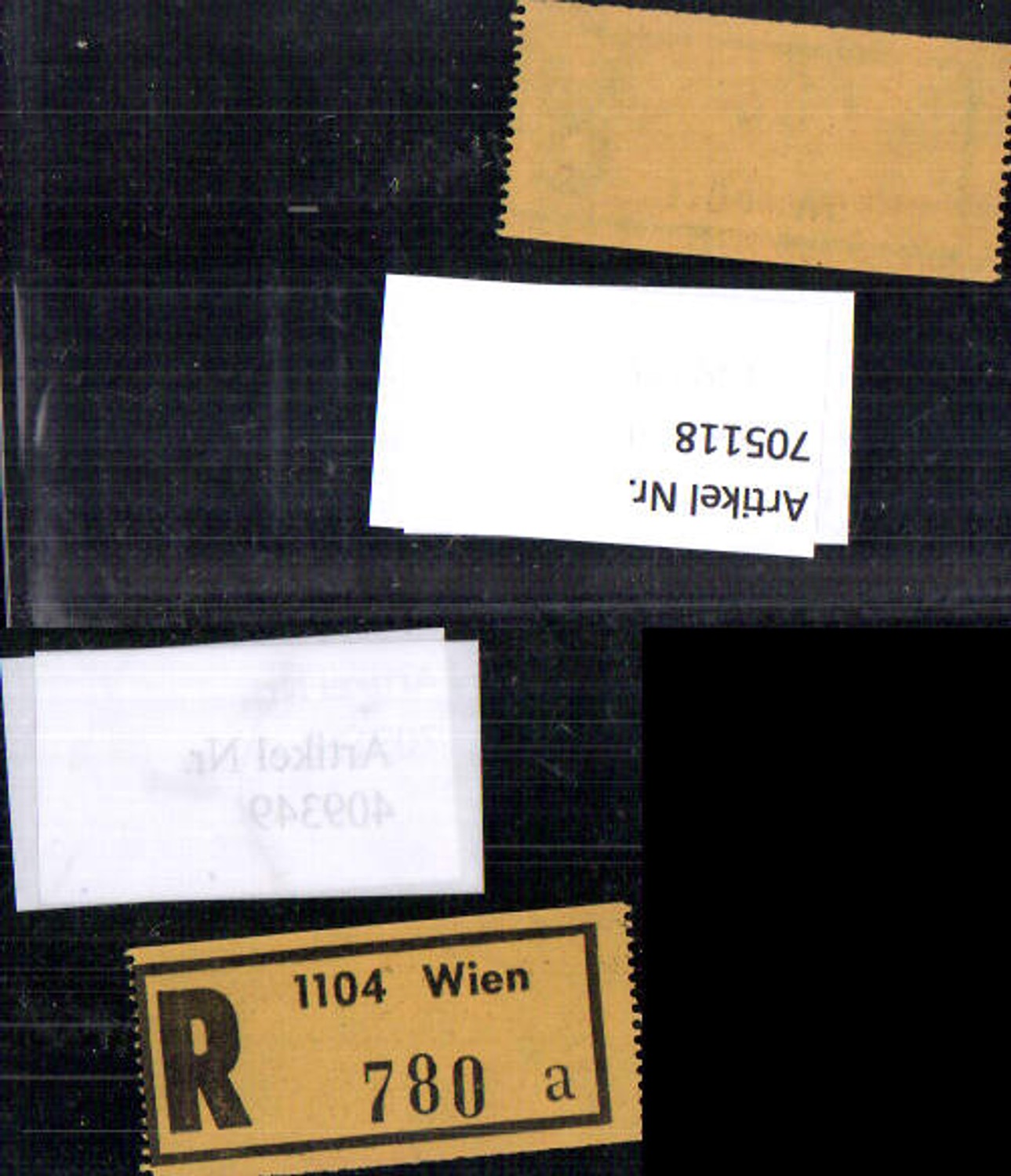 705118 Registration slip Reko slip R-slip Vienna