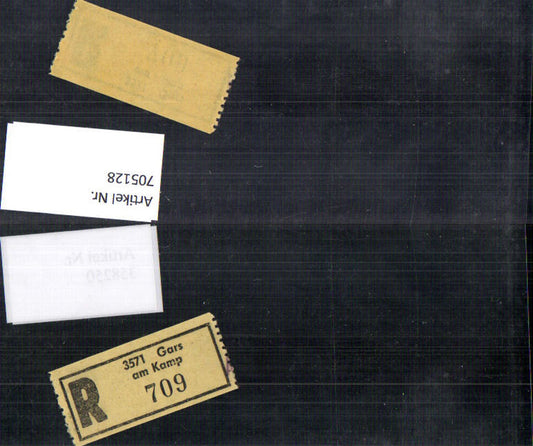 705128 Registration slip, Reko slip, R slip, Gars am Kamp
