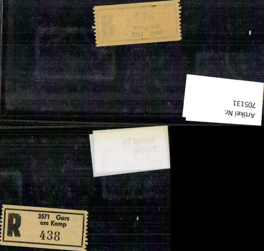 705131 Registration slip, Reko slip, R slip, Gars am Kamp