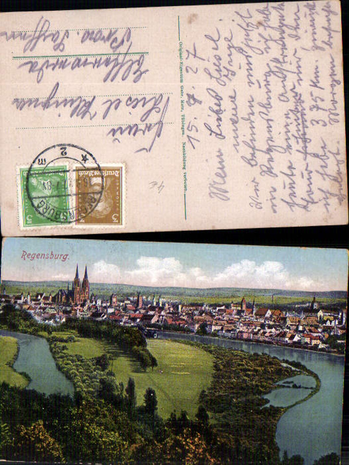 705238 Regensburg Ansicht 1927