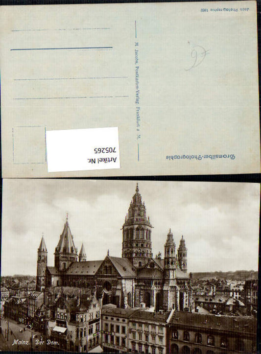 705265 Photo AK Mainz on the Rhine The Cathedral