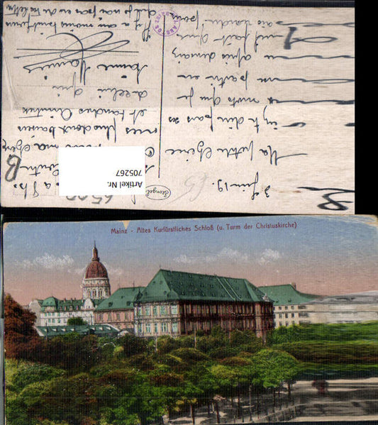 705267 Mainz am Rhein Old Electoral Palace and Tower of the Christ Church