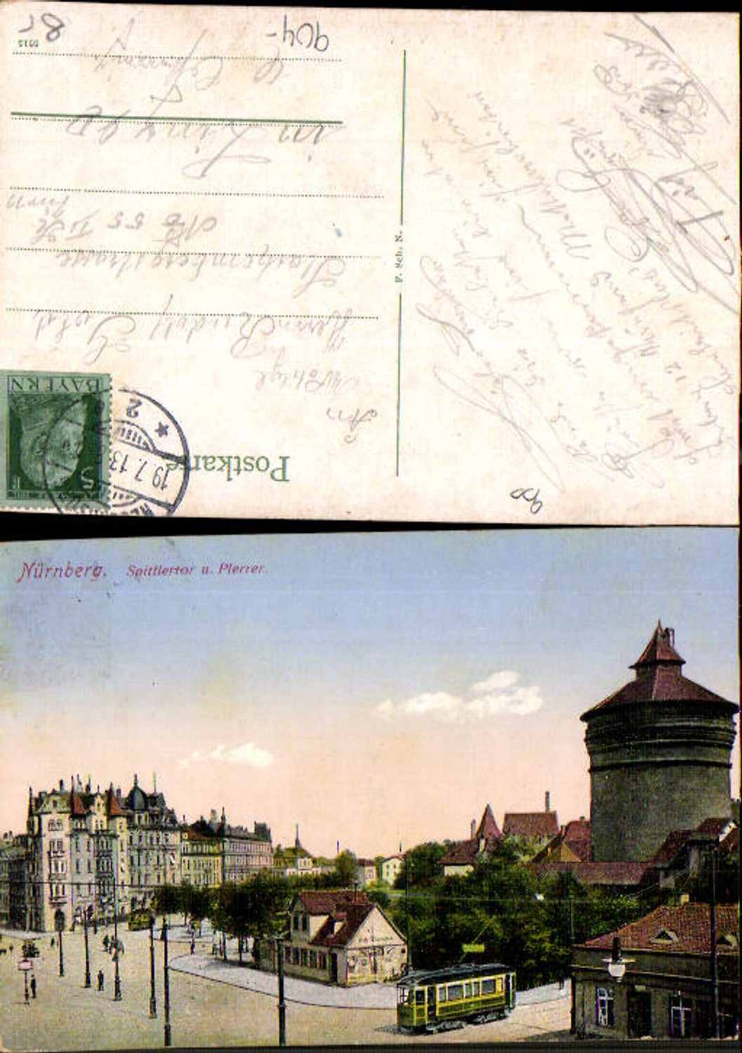 706072 Nürnberg Spittlertor Plerrer Tram Tramway