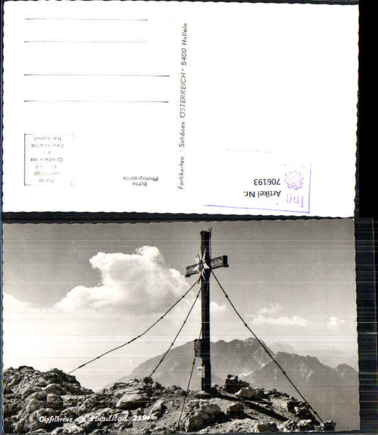 706193 Foto AK Gipfelkreuz a. Hundstod Saalfelden a. Steinernen Meer