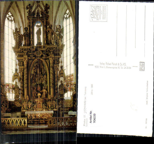 706220 St. Leonhard near Tamsweg Baroque high altar church