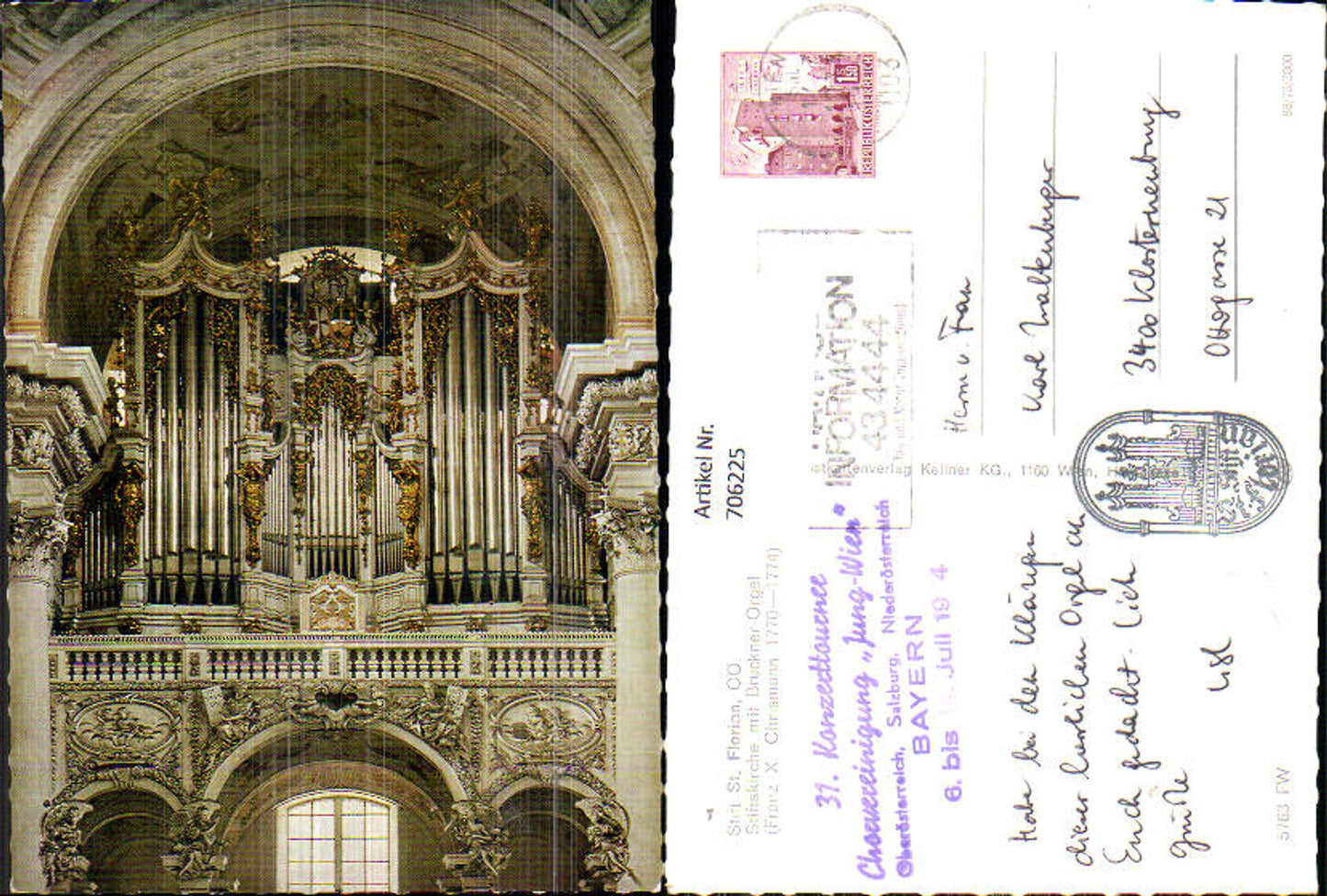 706225 St. Florian Abbey Church with Bruckner organ