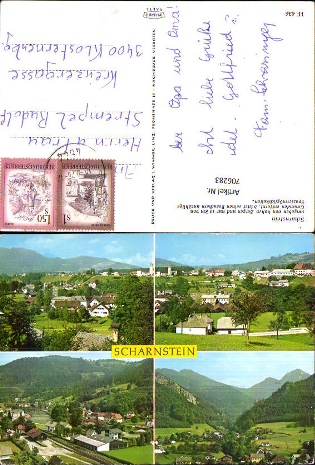 706284 Bad Ischl with Katrin Mountains and Imperial Villa