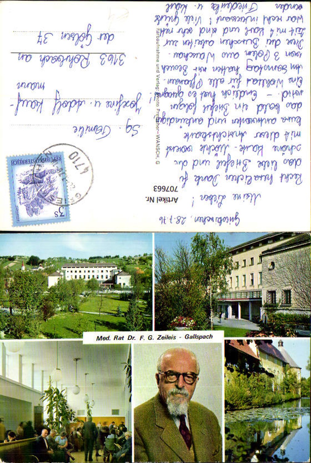 707663 Mehrbild AK Gallspach Institut Zeileis