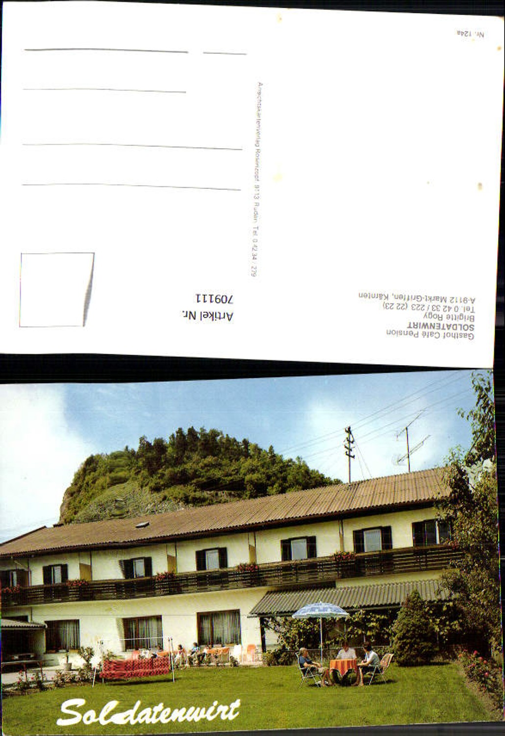 709111 Markt Griffen Kärnten Soldatenwirt Ansicht mit Garten