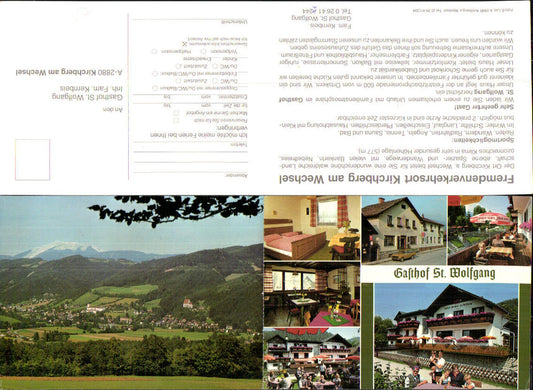 710019 Kirchberg am Wechsel Gasthaus St. Wolfgang Klapp-AK