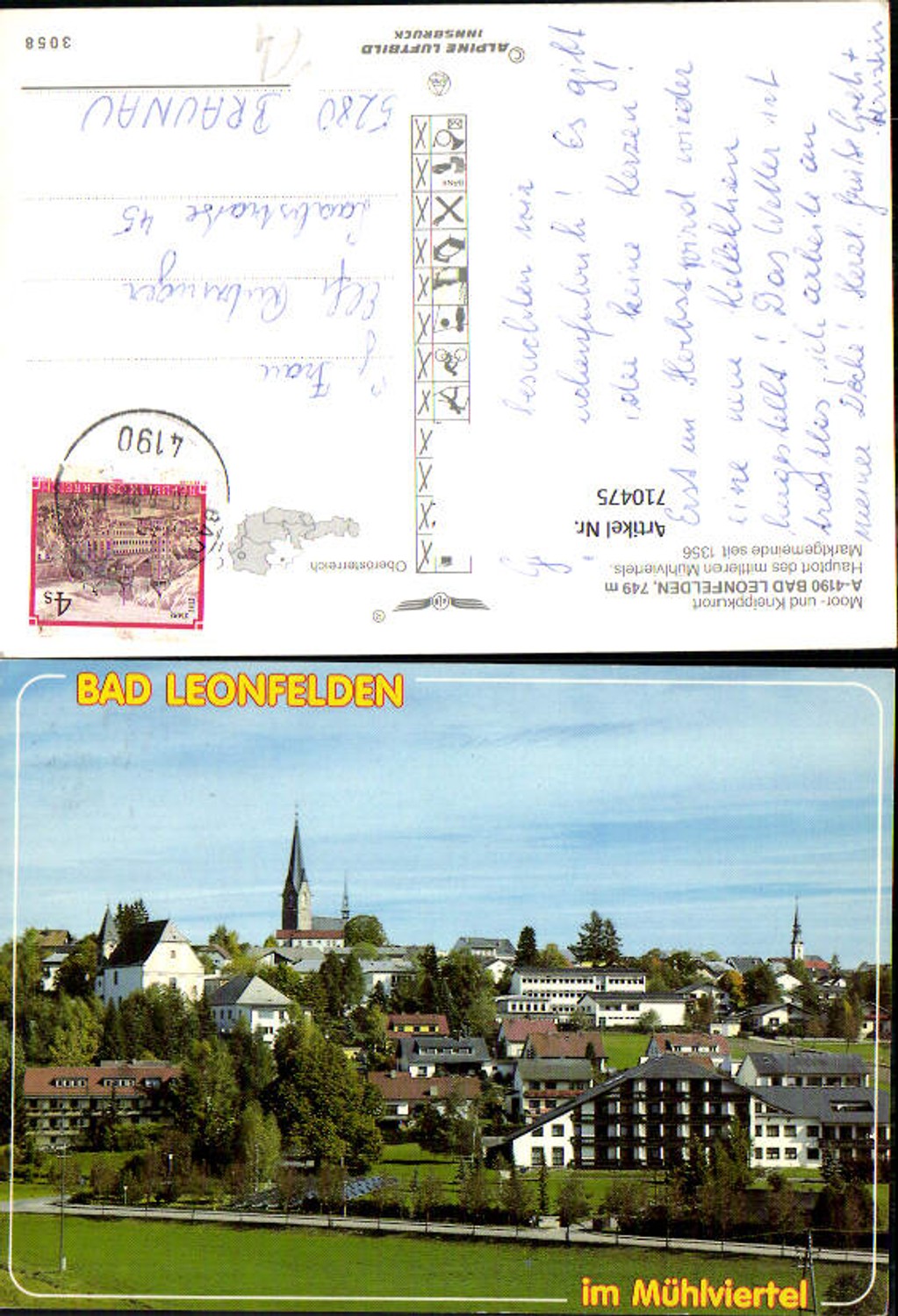 710475 Bad Leonfelden pub Alpine aerial photo 3058