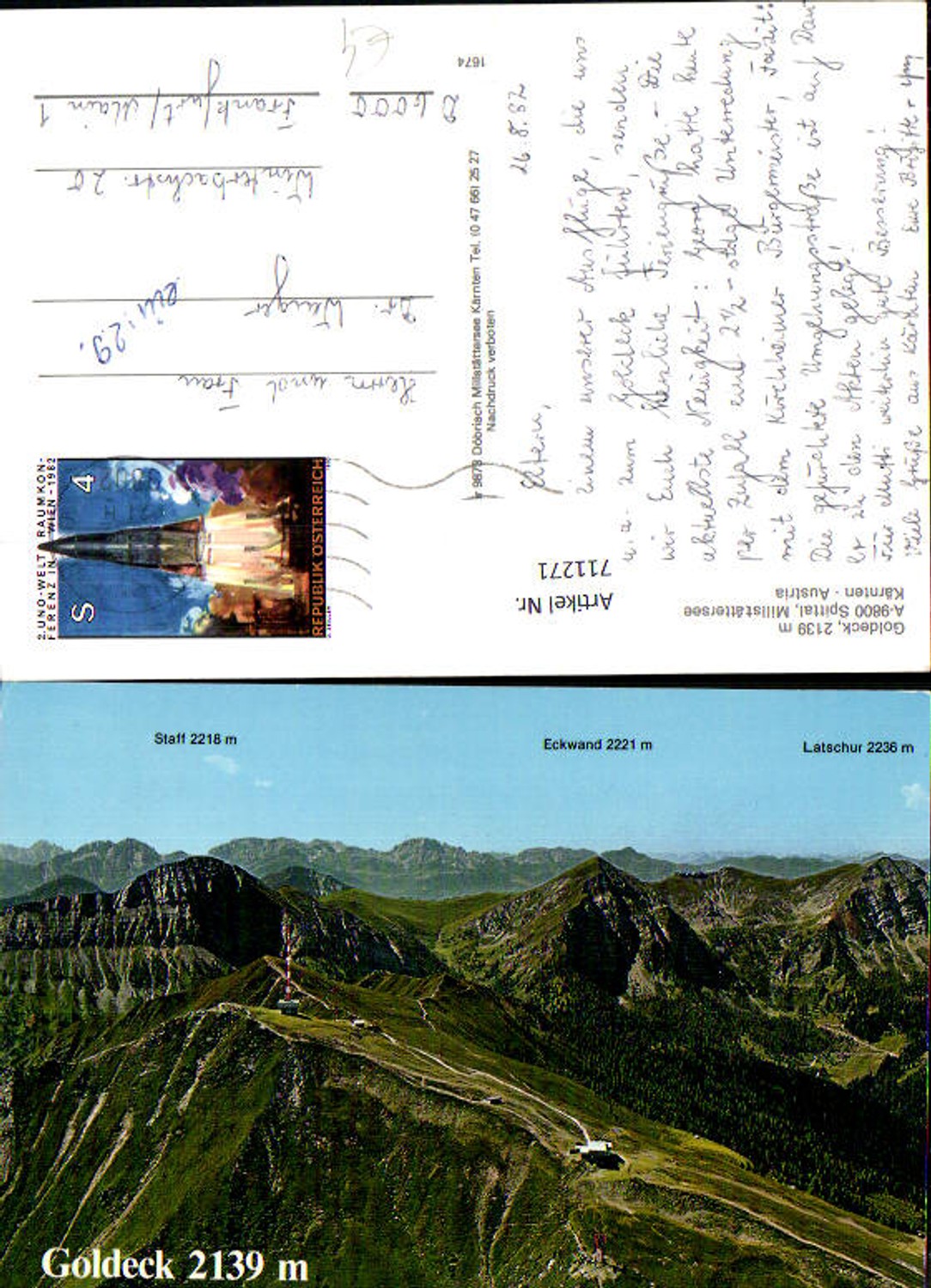 711271 Spittal an der Drau, Millstättersee, Goldeck