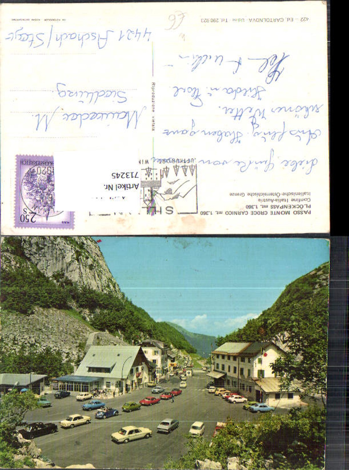 713245 Passo Monte Croce Carnico Plöckenpass Kötschach Mauthen VW Beetle convertible