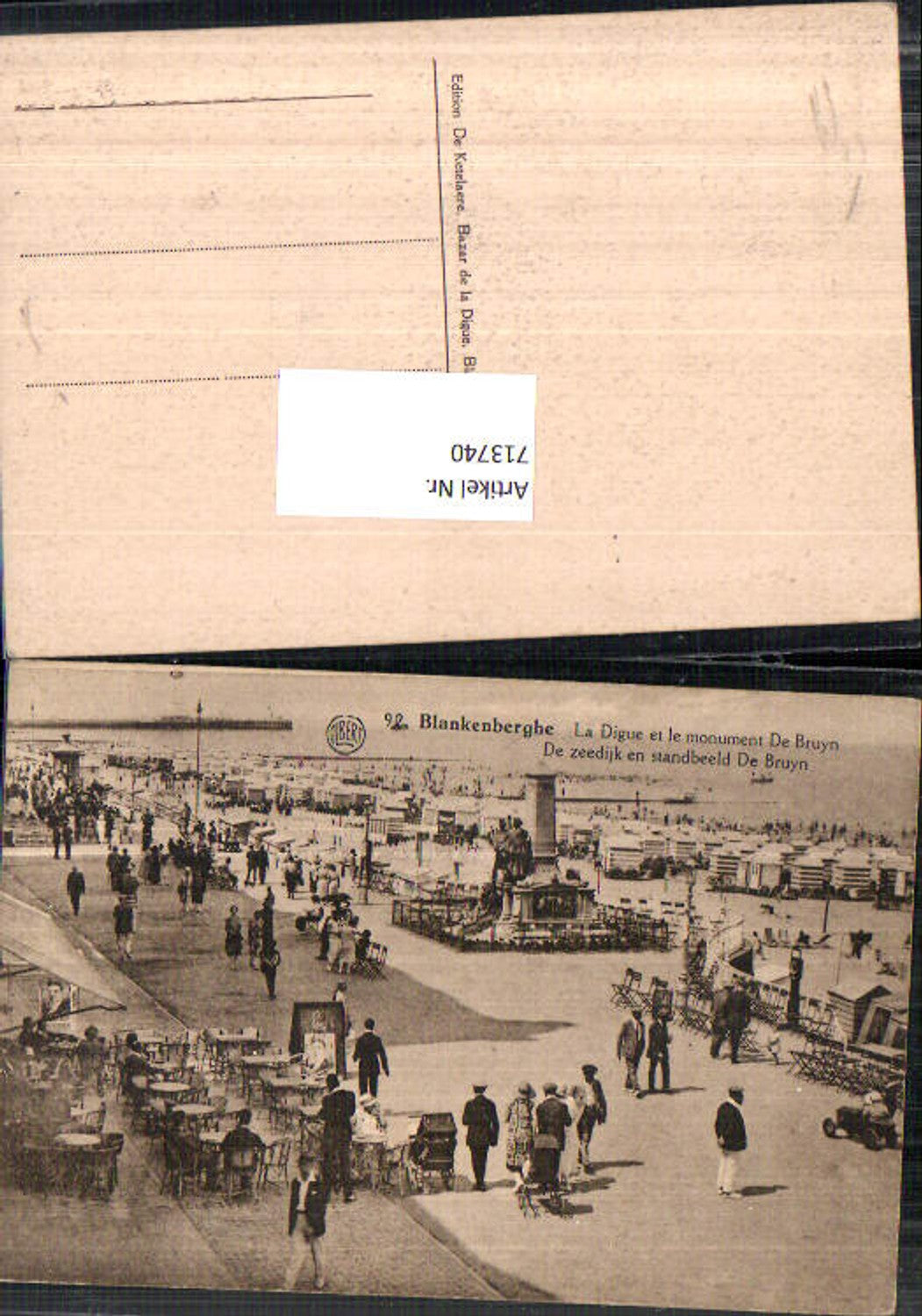 713740 Blankenberghe Blankenberge de Bruyn Strand