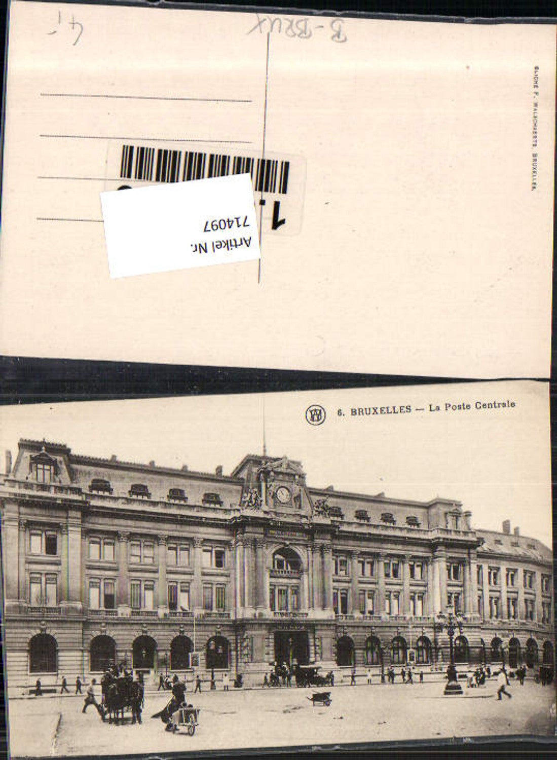 714097 Brussels Bruxelles La Posre Centrale Post Office