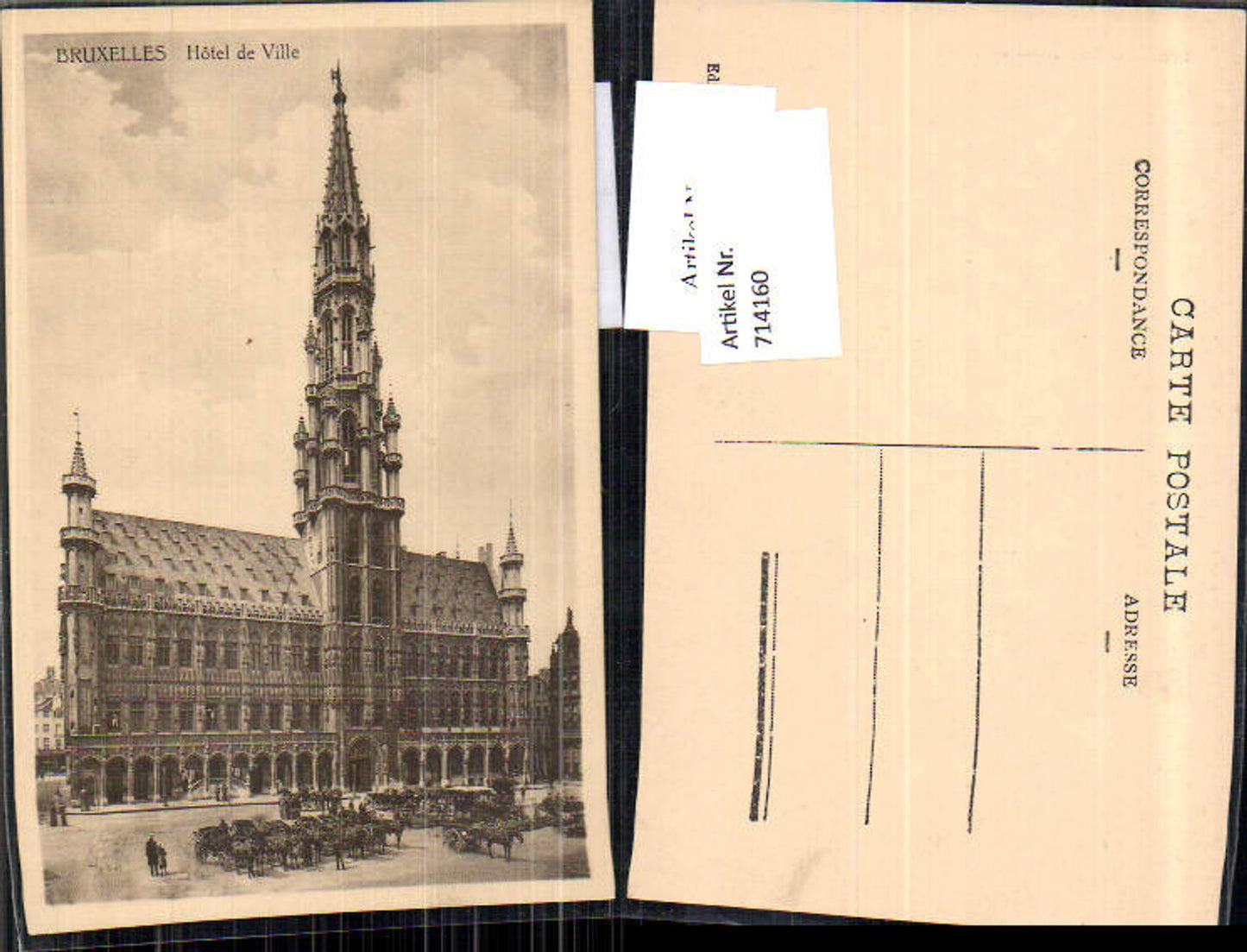 714160 Brussels Bruxelles Hotel de Ville