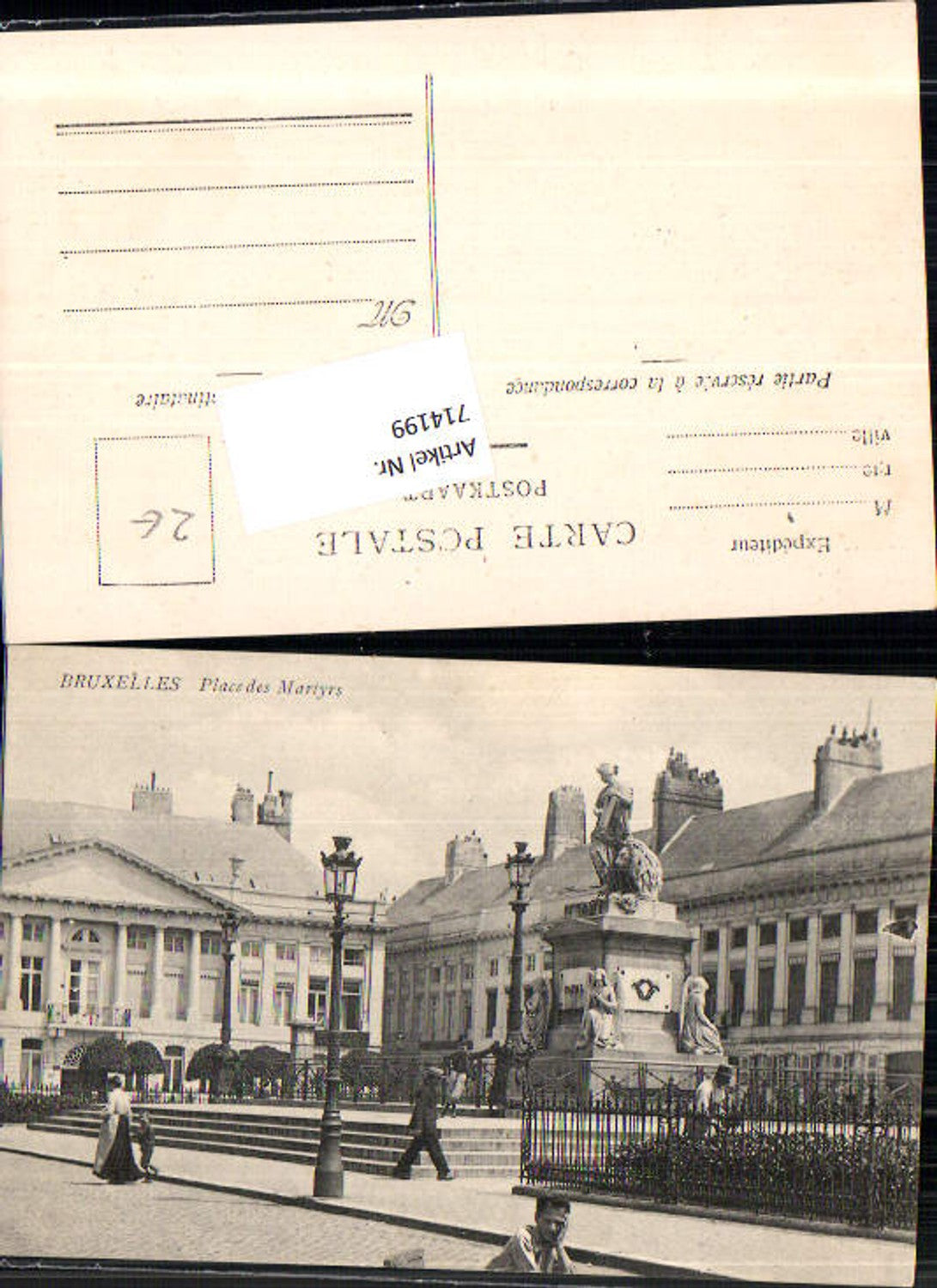 714199 Brussels Bruxelles Place du Martyrs