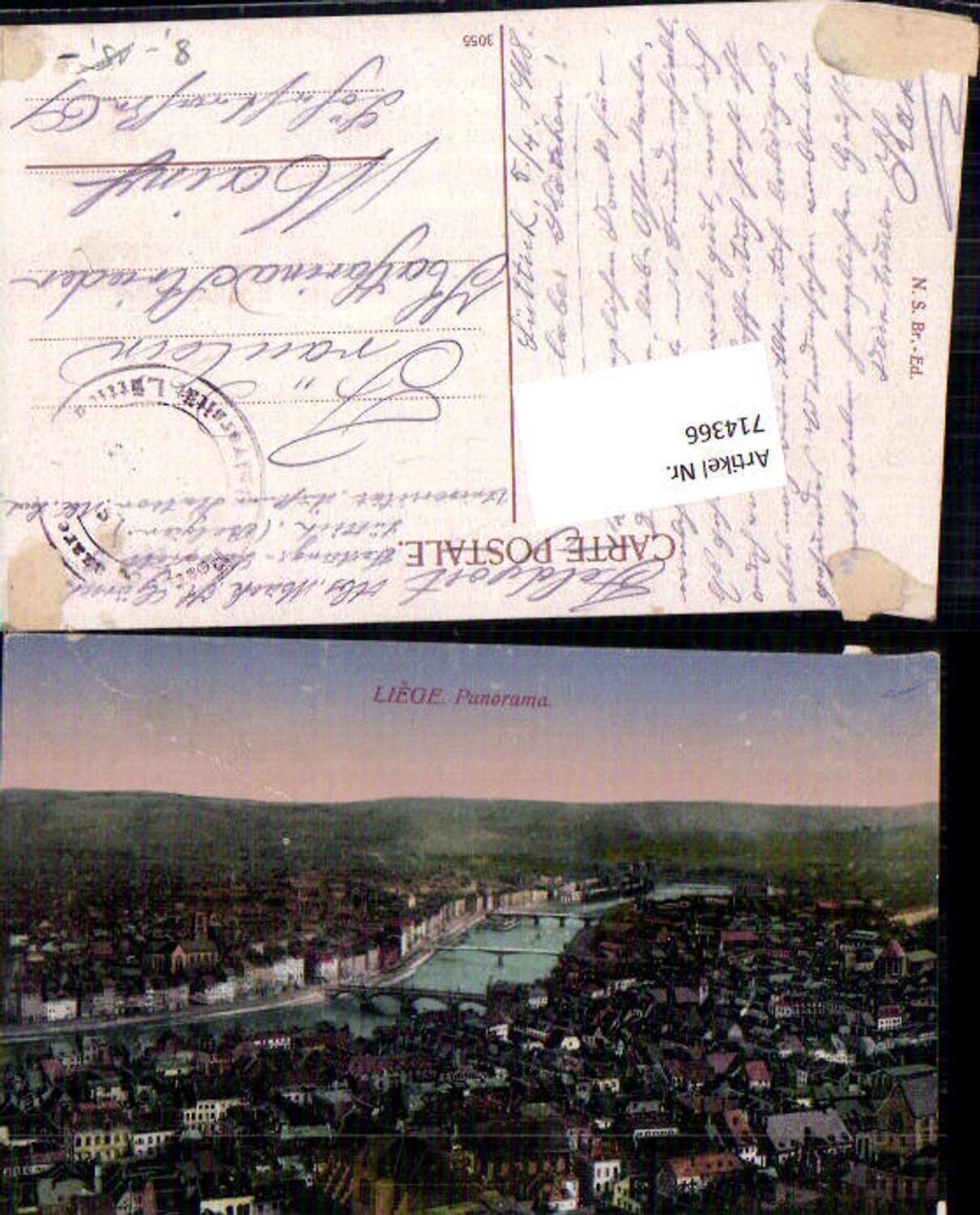 714366 Liège, Field Post Office Mainz
