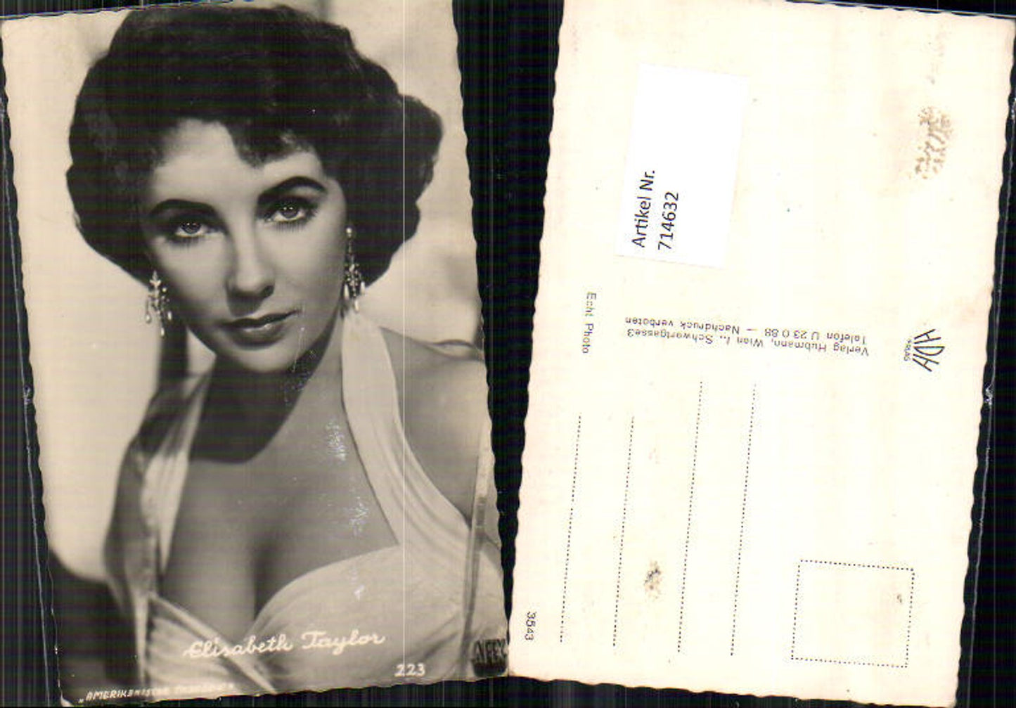 714632 Elisabeth Taylor Erotic Portrait Earrings