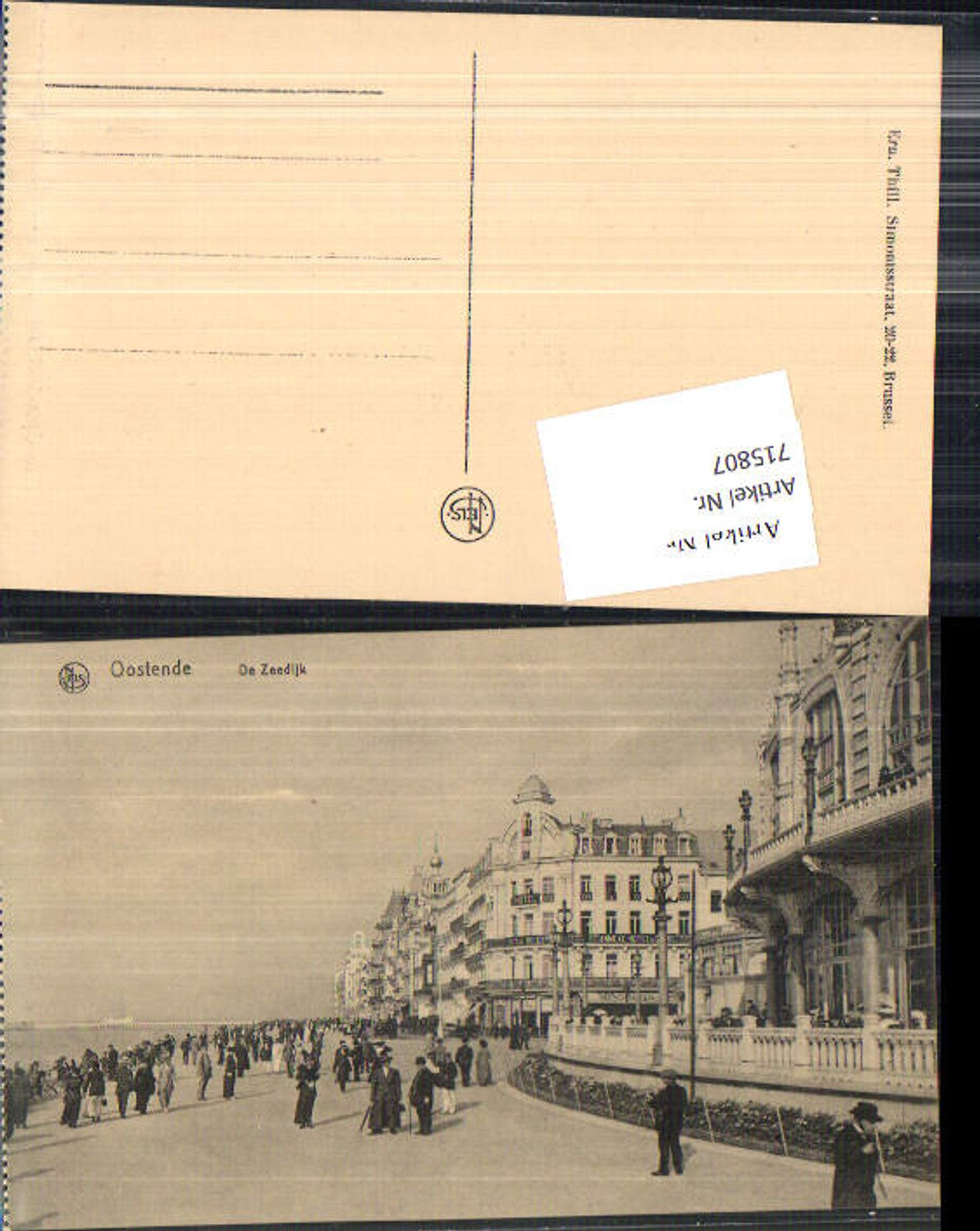 715807 Belgium Ostend Zeedijk Hotel Royal Belge